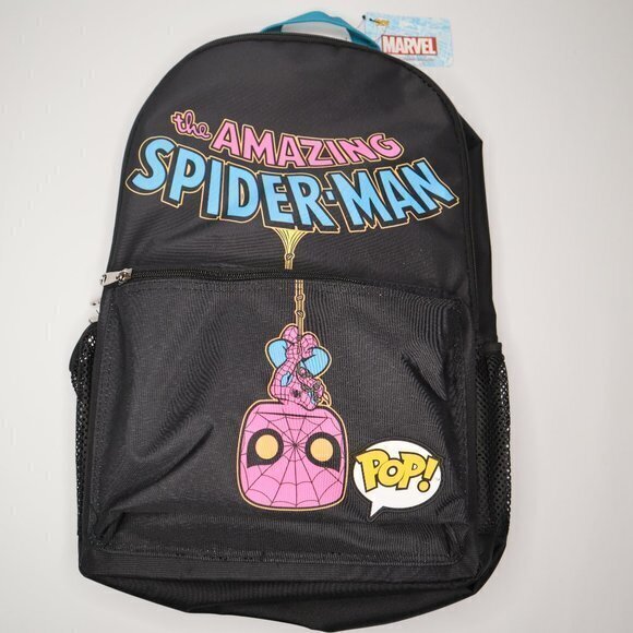 Loungefly Funko Pop Marvel Blacklight Spiderman School Mini‎ backpack - Picture 1 of 2